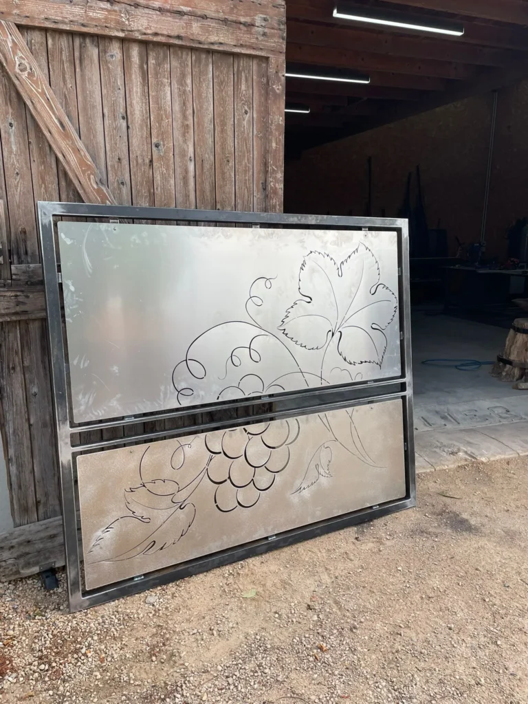 portail métallique sur mesure, Métallerie Lagardette, Beaujolais (69)