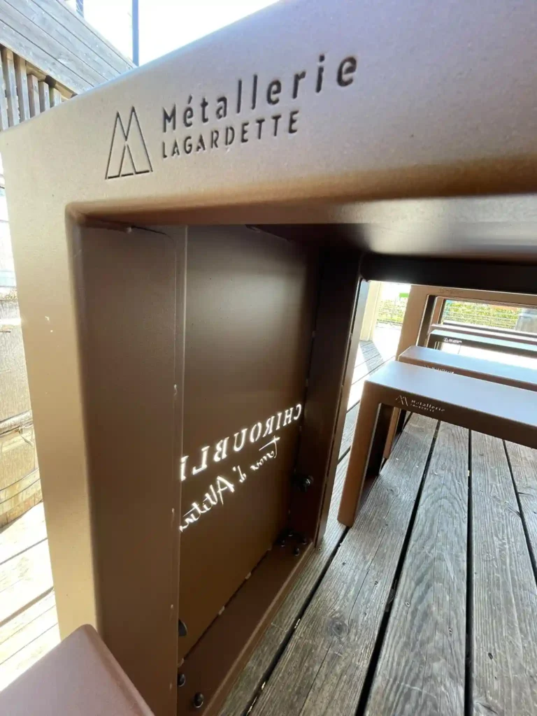 mobilier en acier design, Métallerie Lagardette, Beaujolais (69)